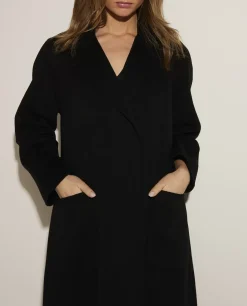 Discount Lange Double Face Cashmere Mantel Vrouwen Jassen