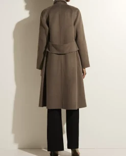 Sale Lange Double Face Cashmere Mantel Vrouwen Jassen