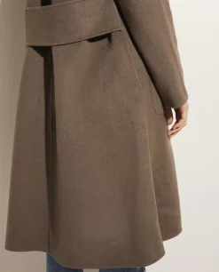 Sale Lange Double Face Cashmere Mantel Vrouwen Jassen