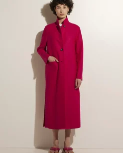 Fashion Lange Lichte Wollen Jas Vrouwen Jassen