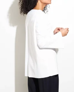 Store Lange Top In Stretch-Kwaliteit Vrouwen Tops