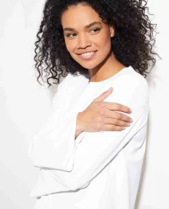 Store Lange Top In Stretch-Kwaliteit Vrouwen Tops