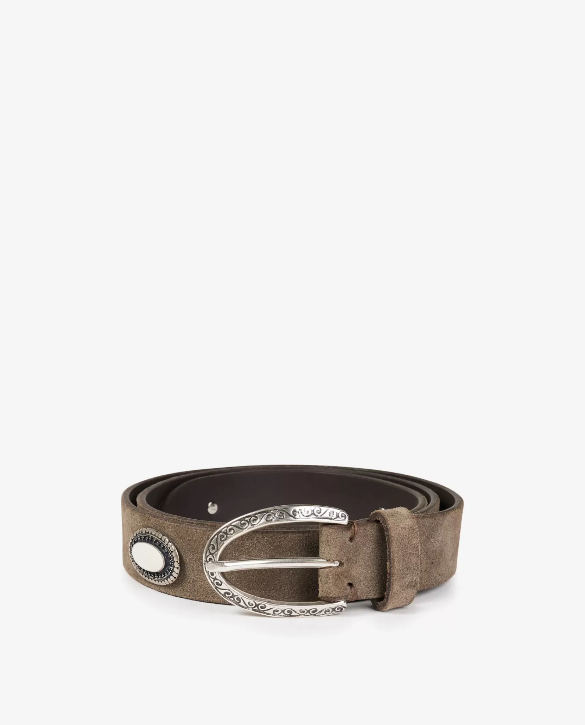 Hot Leren Ceintuur Met Zilveren Accenten Vrouwen Accessoires