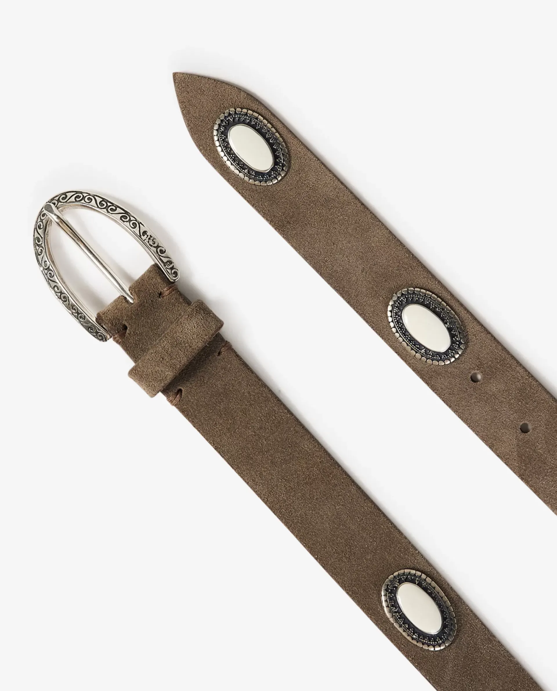 Hot Leren Ceintuur Met Zilveren Accenten Vrouwen Accessoires