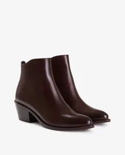 Store Leren Enkellaarzen Vrouwen Schoenen
