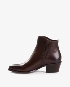 Store Leren Enkellaarzen Vrouwen Schoenen