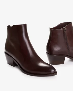 Store Leren Enkellaarzen Vrouwen Schoenen