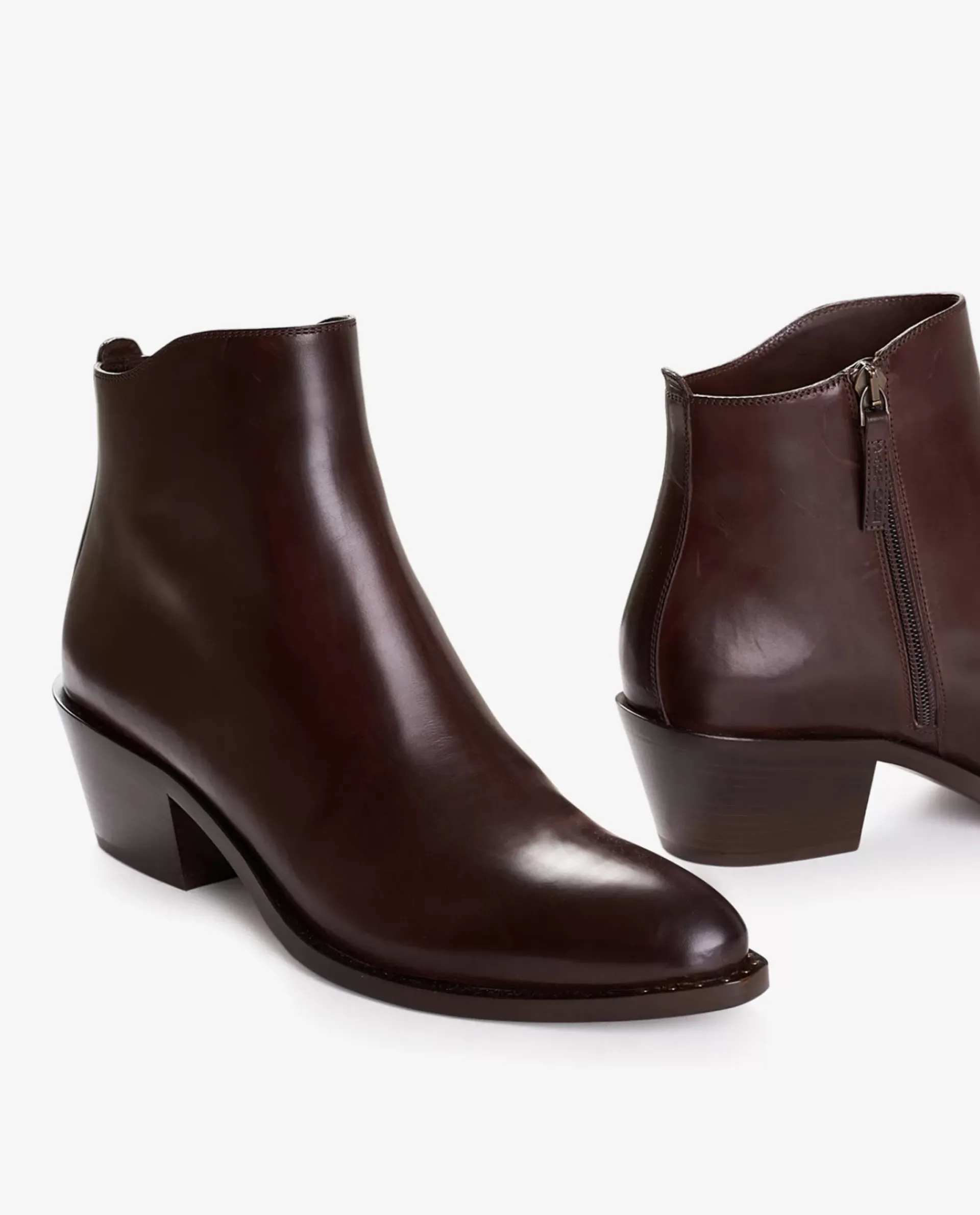Store Leren Enkellaarzen Vrouwen Schoenen