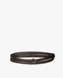 Sale Leren Gevlochten Riem Vrouwen Accessoires