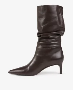 Shop Leren Laarzen Met Hak Vrouwen Schoenen