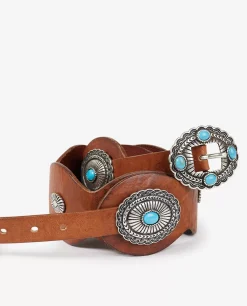 Discount Leren Navajo Style Ceintuur Vrouwen Accessoires