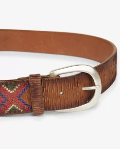 New Leren Riem Met Borduursels Vrouwen Accessoires