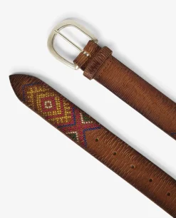 New Leren Riem Met Borduursels Vrouwen Accessoires