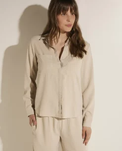 Cheap Lichte Blouse Met Zakken Vrouwen Blouses
