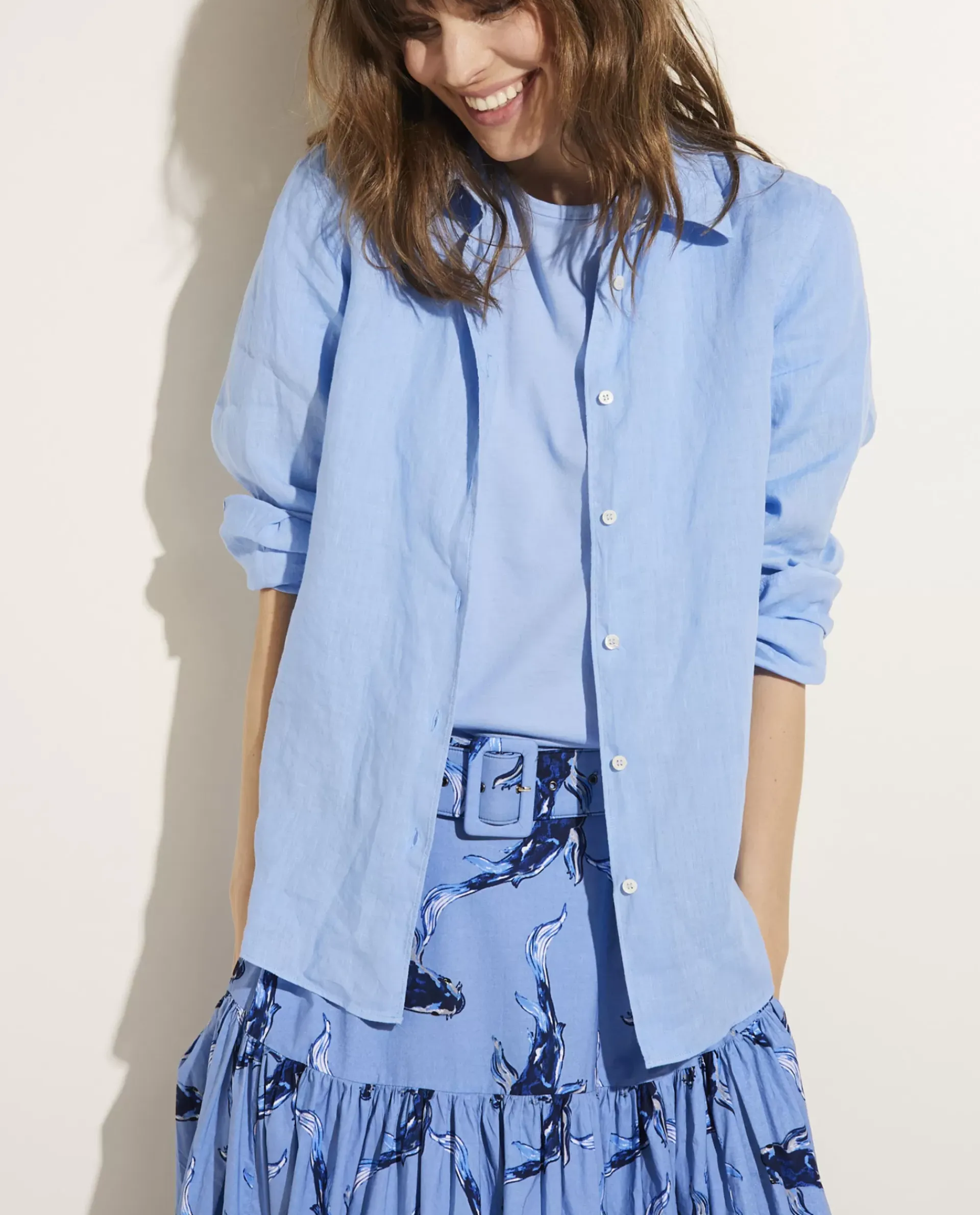 New Linnen Blouse Vrouwen Blouses