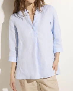 Outlet Linnen Blouse Vrouwen Blouses