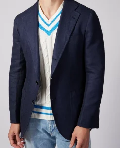 Fashion Linnen Mix Jasje Mannen Jasjes