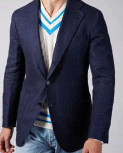 Fashion Linnen Mix Jasje Mannen Jasjes