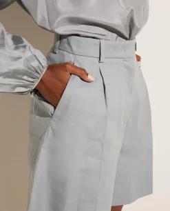 Shop Linnen Mix Shorts Vrouwen Broeken