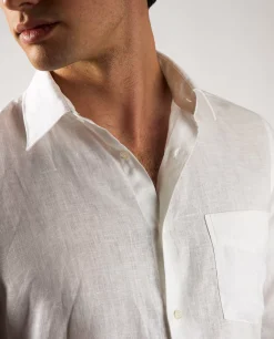 Outlet Linnen Shirt Mannen Shirts