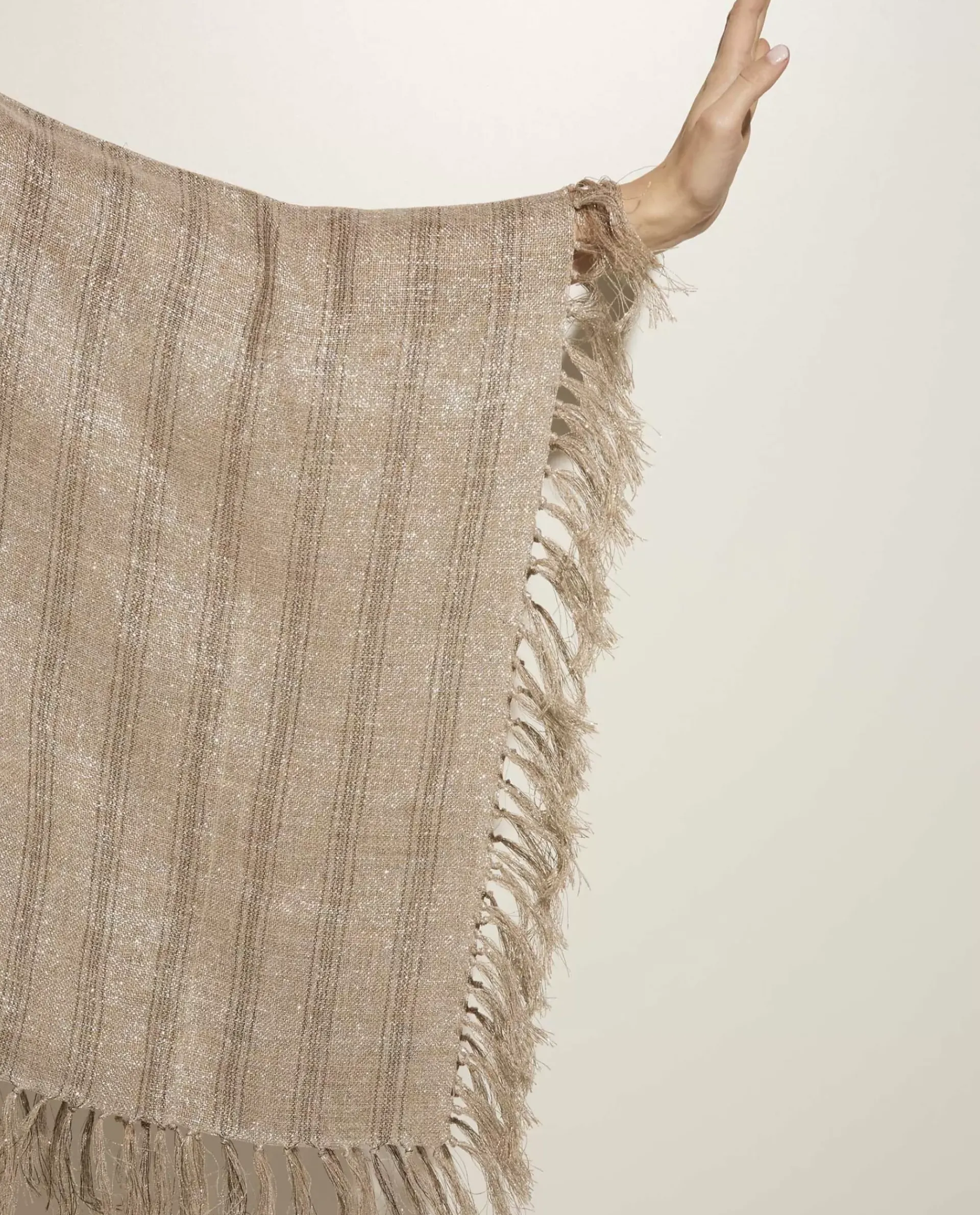 Discount Linnen-Mix Poncho Vrouwen Jassen