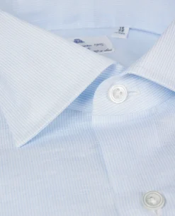 Outlet Linnen-Mix Shirt Mannen Shirts