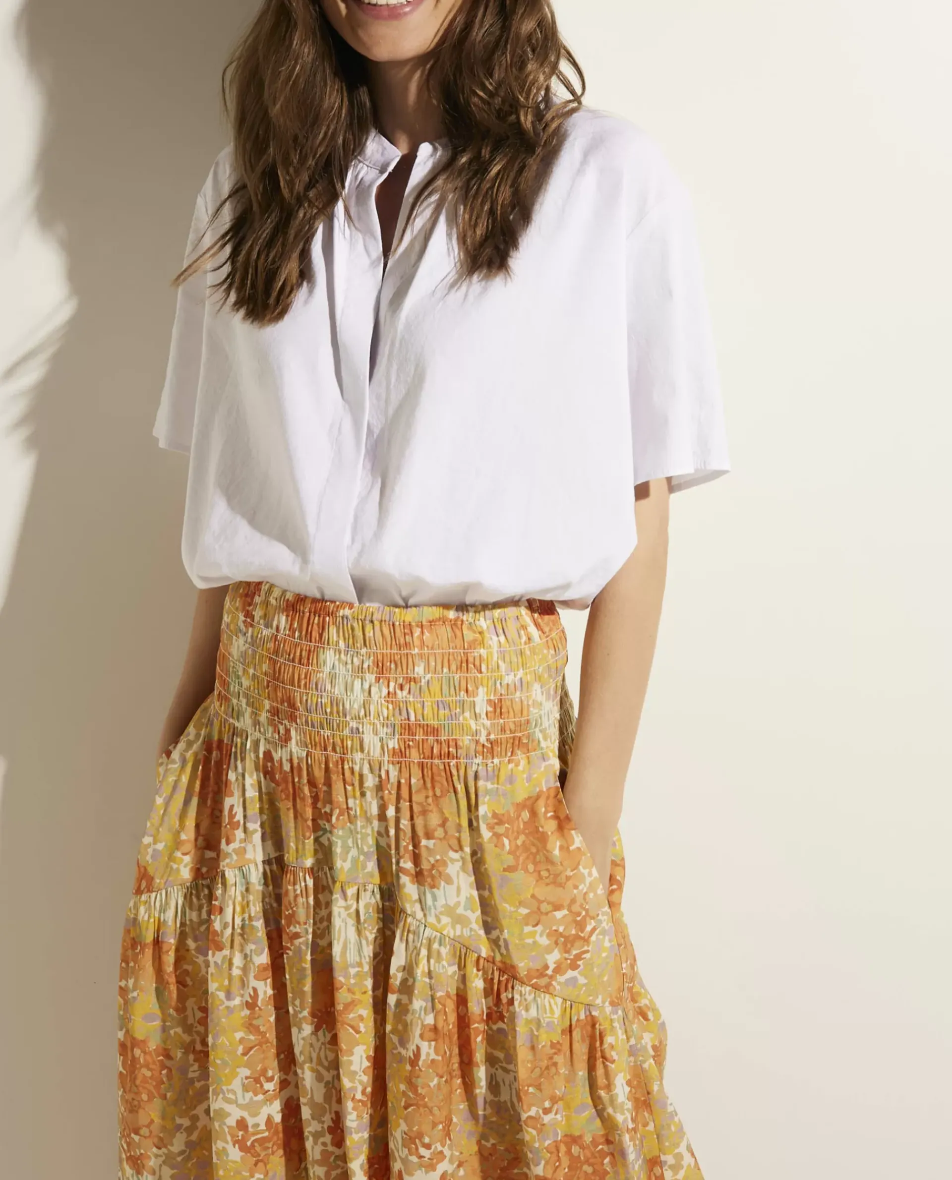 Best Sale Linnen-Ramie Blouse Vrouwen Blouses