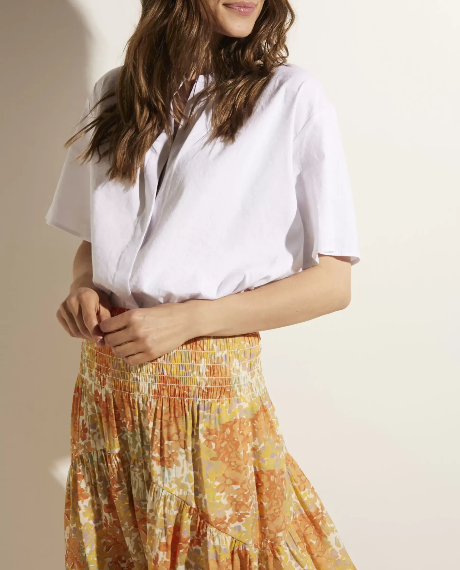 Best Sale Linnen-Ramie Blouse Vrouwen Blouses