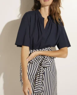 Online Linnen-Ramie Blouse Vrouwen Blouses