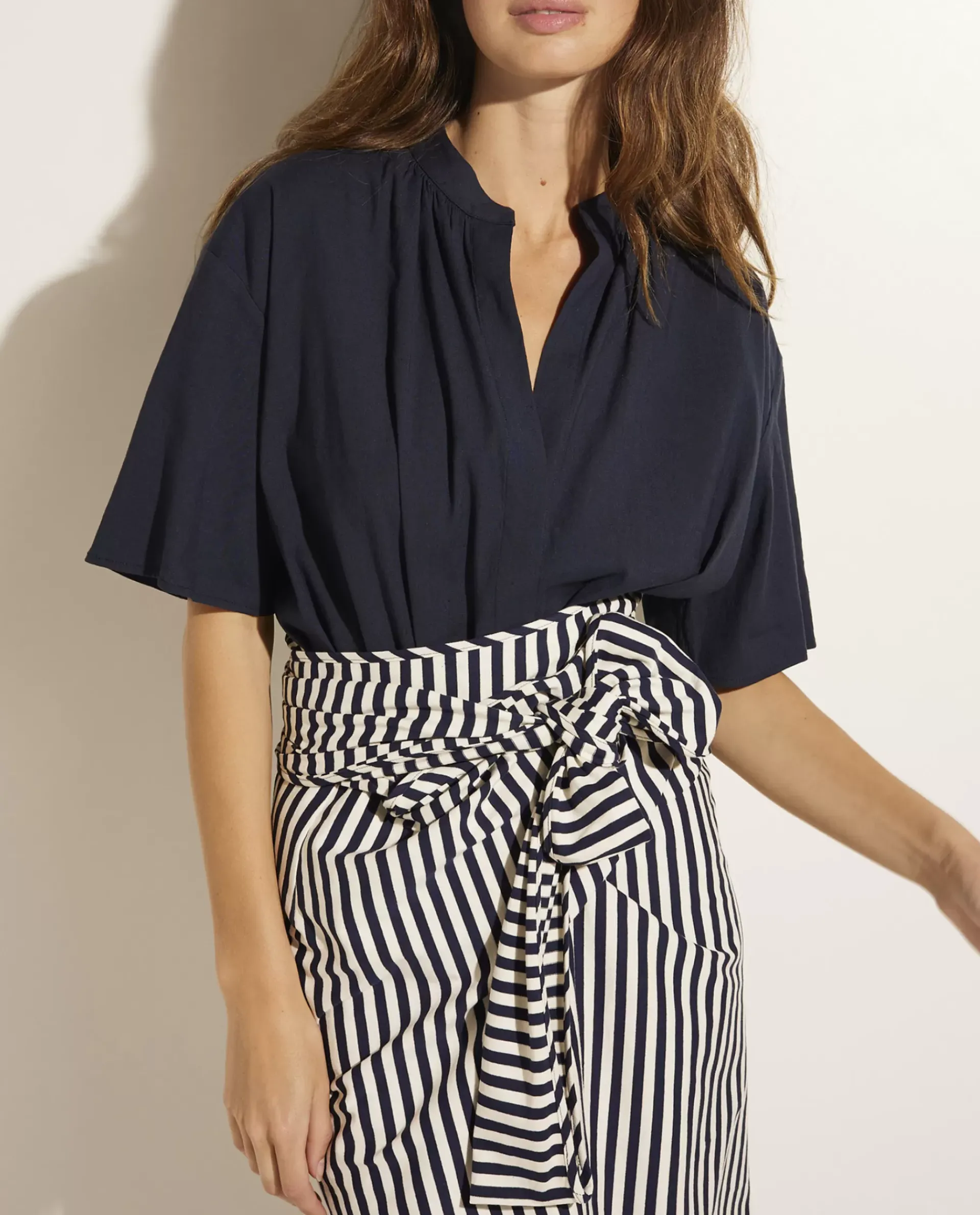 Online Linnen-Ramie Blouse Vrouwen Blouses