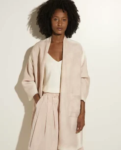 Online Linnen-Zijden Vest Vrouwen Knitwear