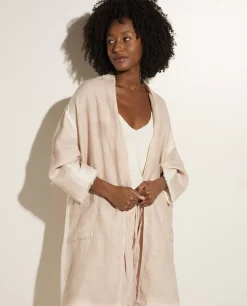 Online Linnen-Zijden Vest Vrouwen Knitwear
