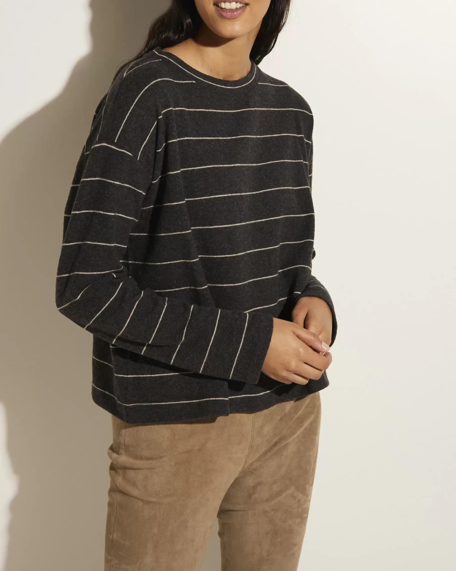 Cheap Longsleeve Met Streep Vrouwen Knitwear