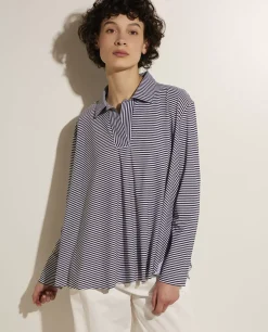 New Losvallende Blouse In Stretch Vrouwen Blouses