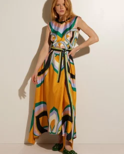 Discount Maxi Jurk Met Print Vrouwen Jurken