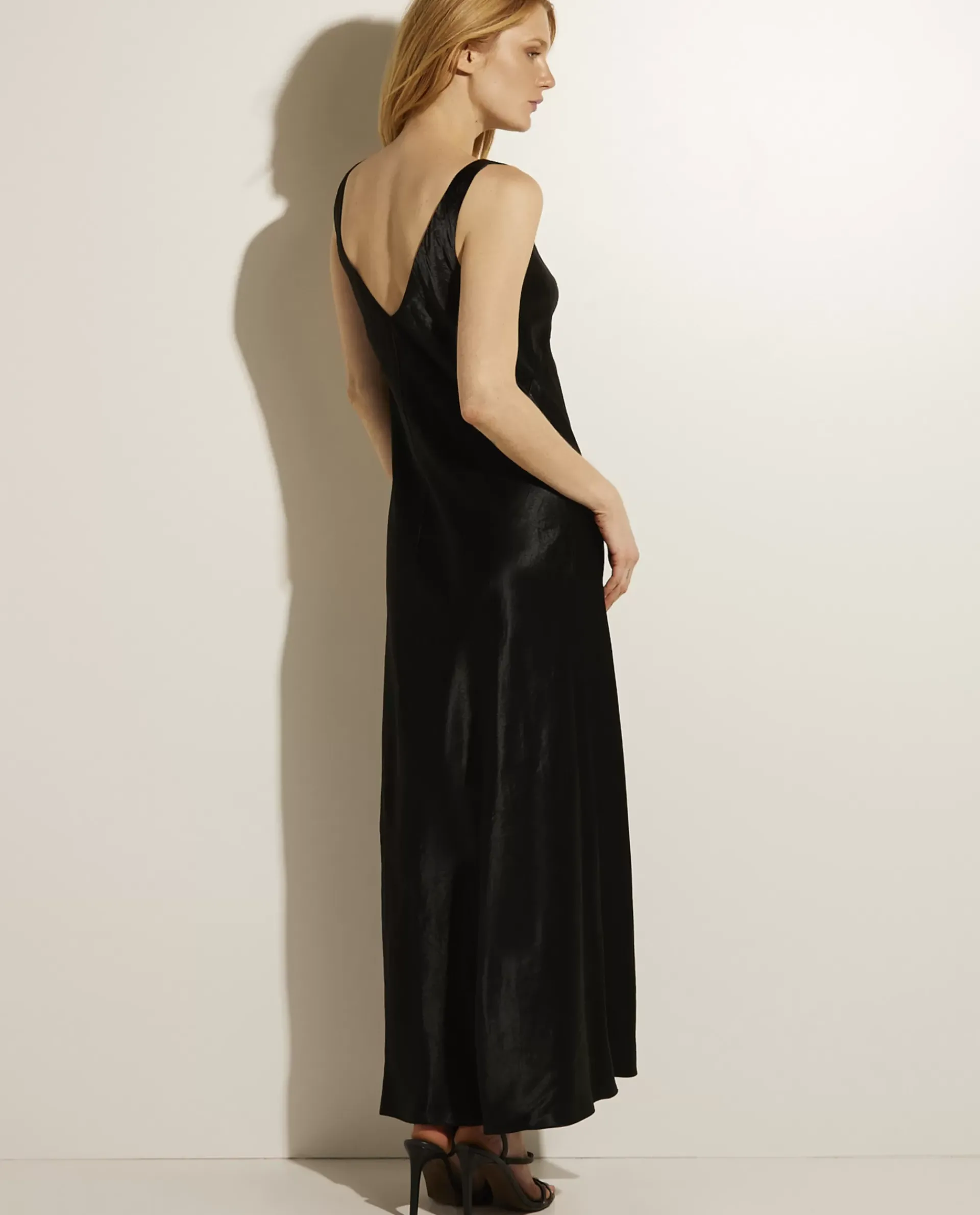 Flash Sale Maxi Satijnen Jurk Vrouwen Jurken