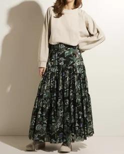 Discount Midi Rok Met Print Vrouwen Rokken