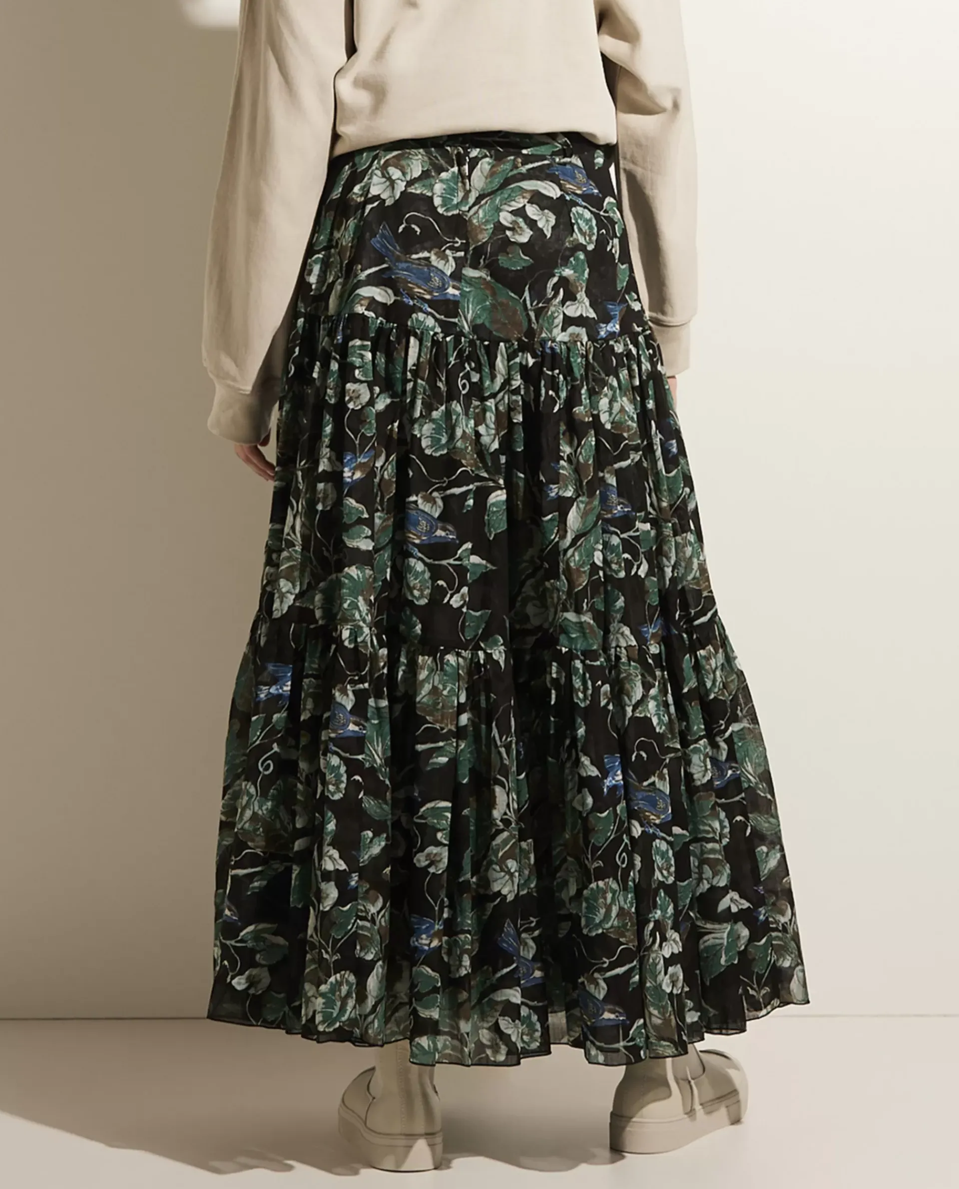 Discount Midi Rok Met Print Vrouwen Rokken