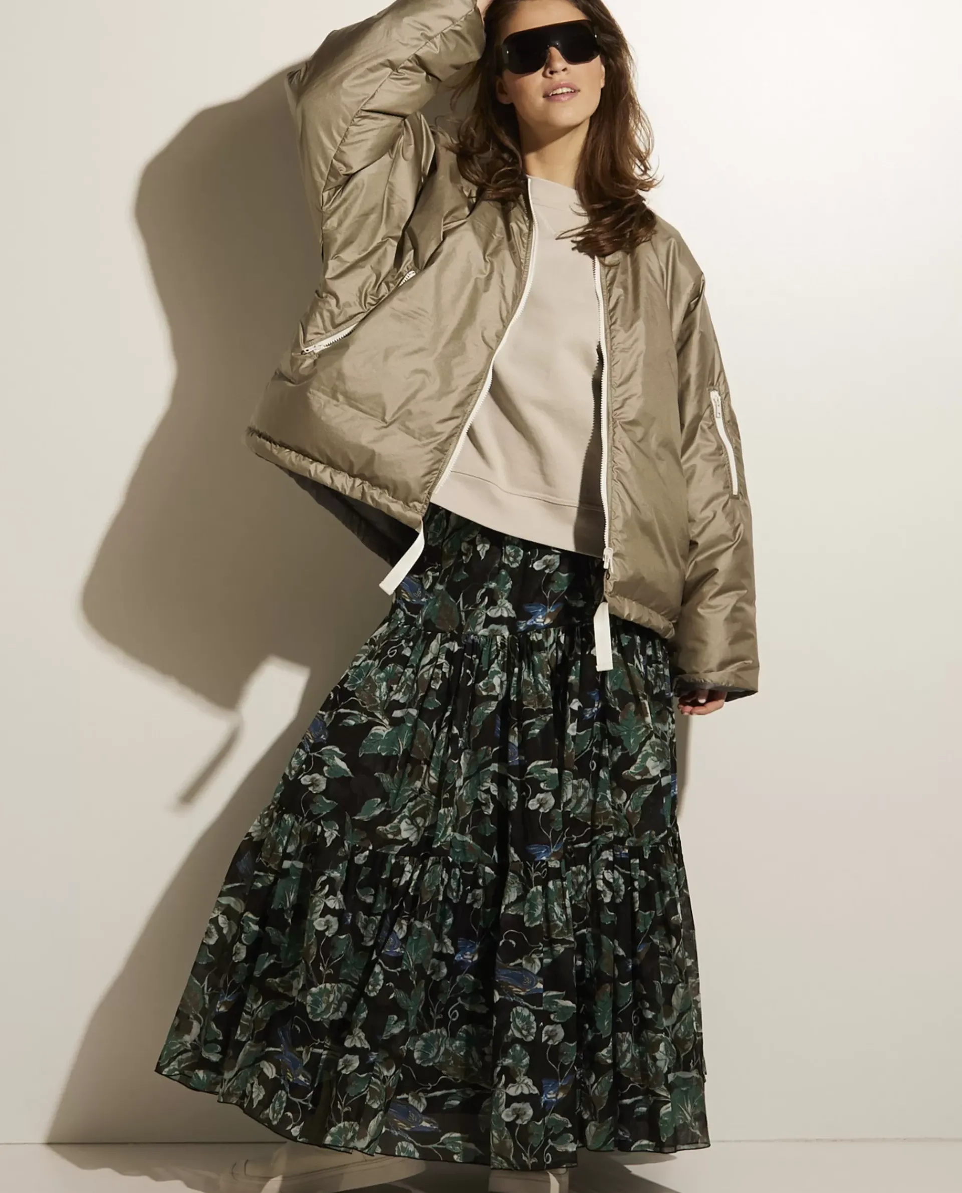 Discount Midi Rok Met Print Vrouwen Rokken