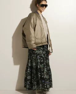 Discount Midi Rok Met Print Vrouwen Rokken