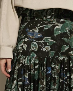Discount Midi Rok Met Print Vrouwen Rokken