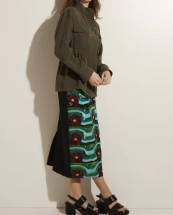 Hot Midi Rok Met Print Vrouwen Rokken