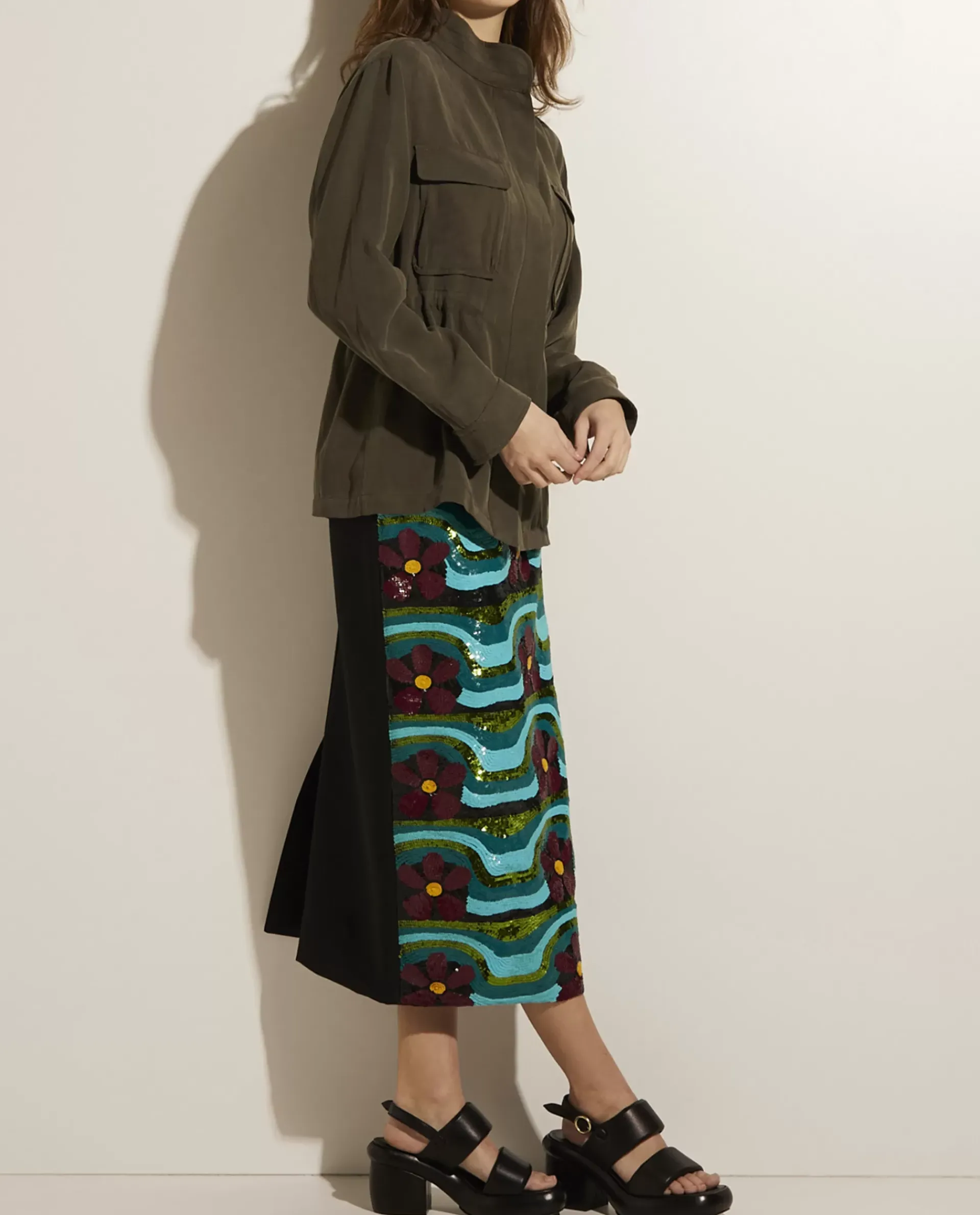 Hot Midi Rok Met Print Vrouwen Rokken