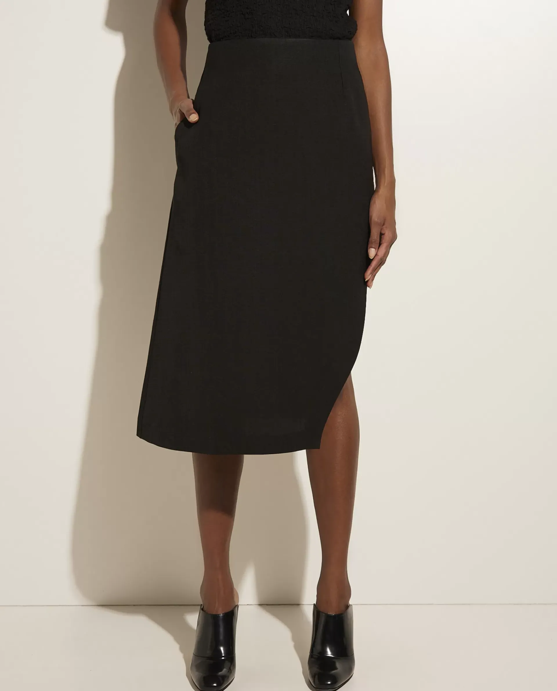 Shop Midi Rok Met Split Vrouwen Rokken