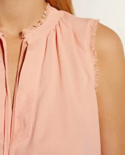 Fashion Mouwloze Tencel Top Vrouwen Tops