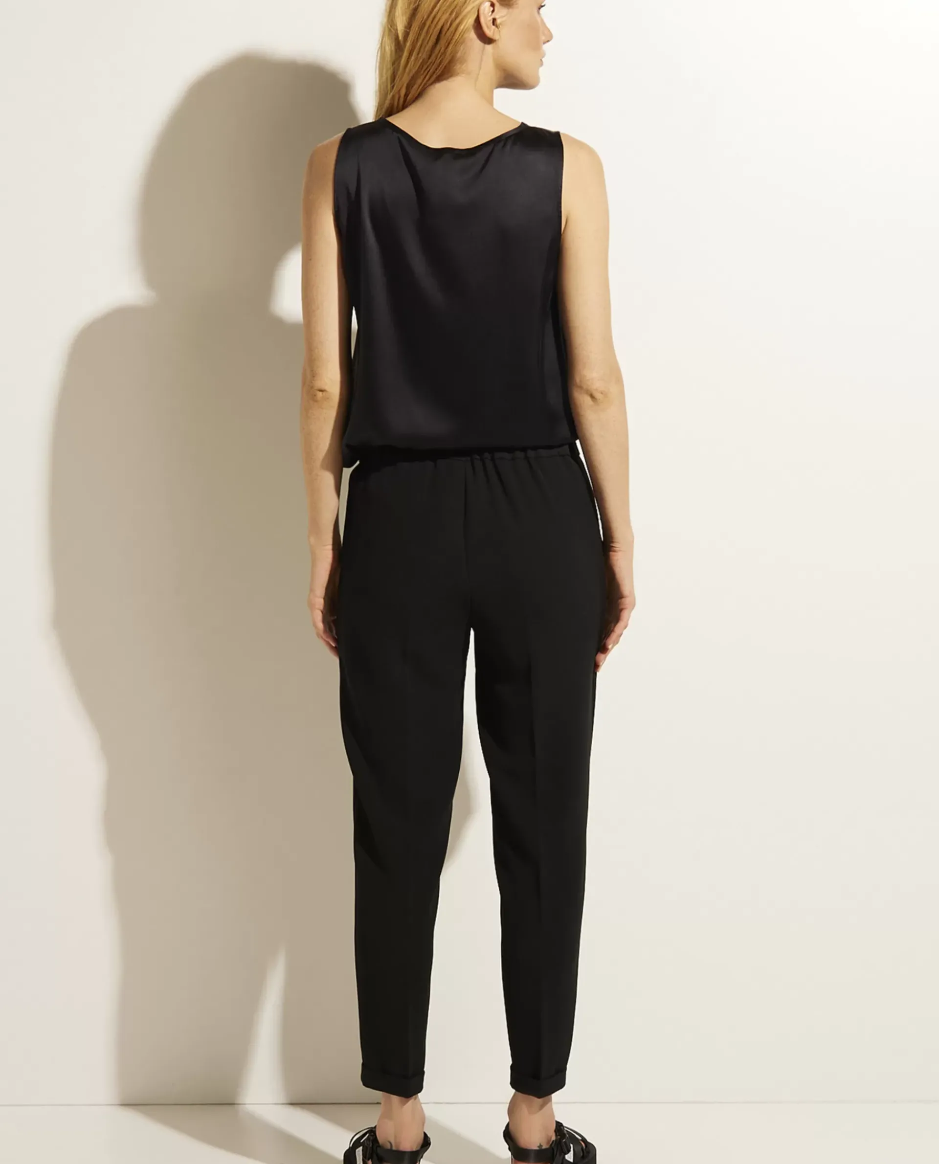 Store Mouwloze Zijden Top Vrouwen Tops