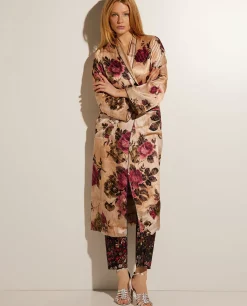 Sale Omkeerbare Satijnen Kimono Vrouwen Jassen