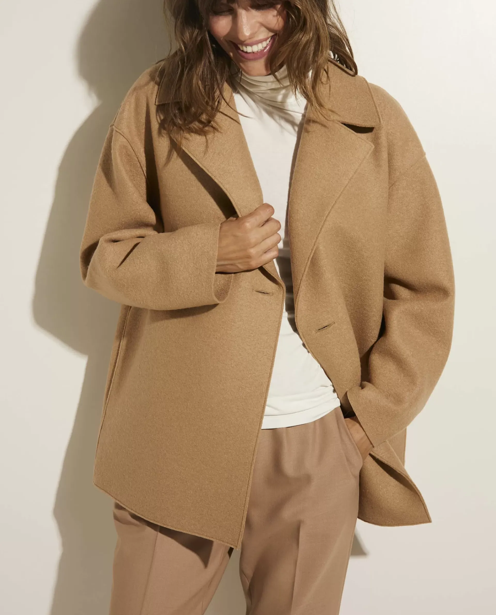 New Oversized Wollen Jas Vrouwen Jassen