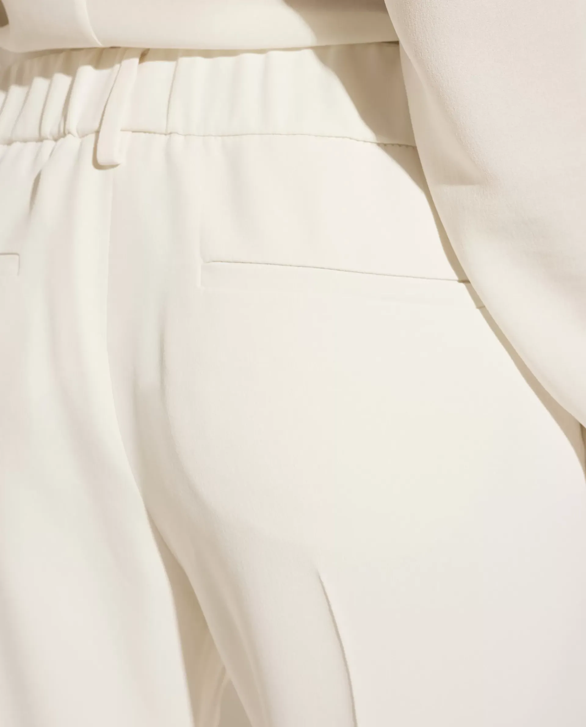 Hot Pantalon In Zijde-Mix Vrouwen Broeken