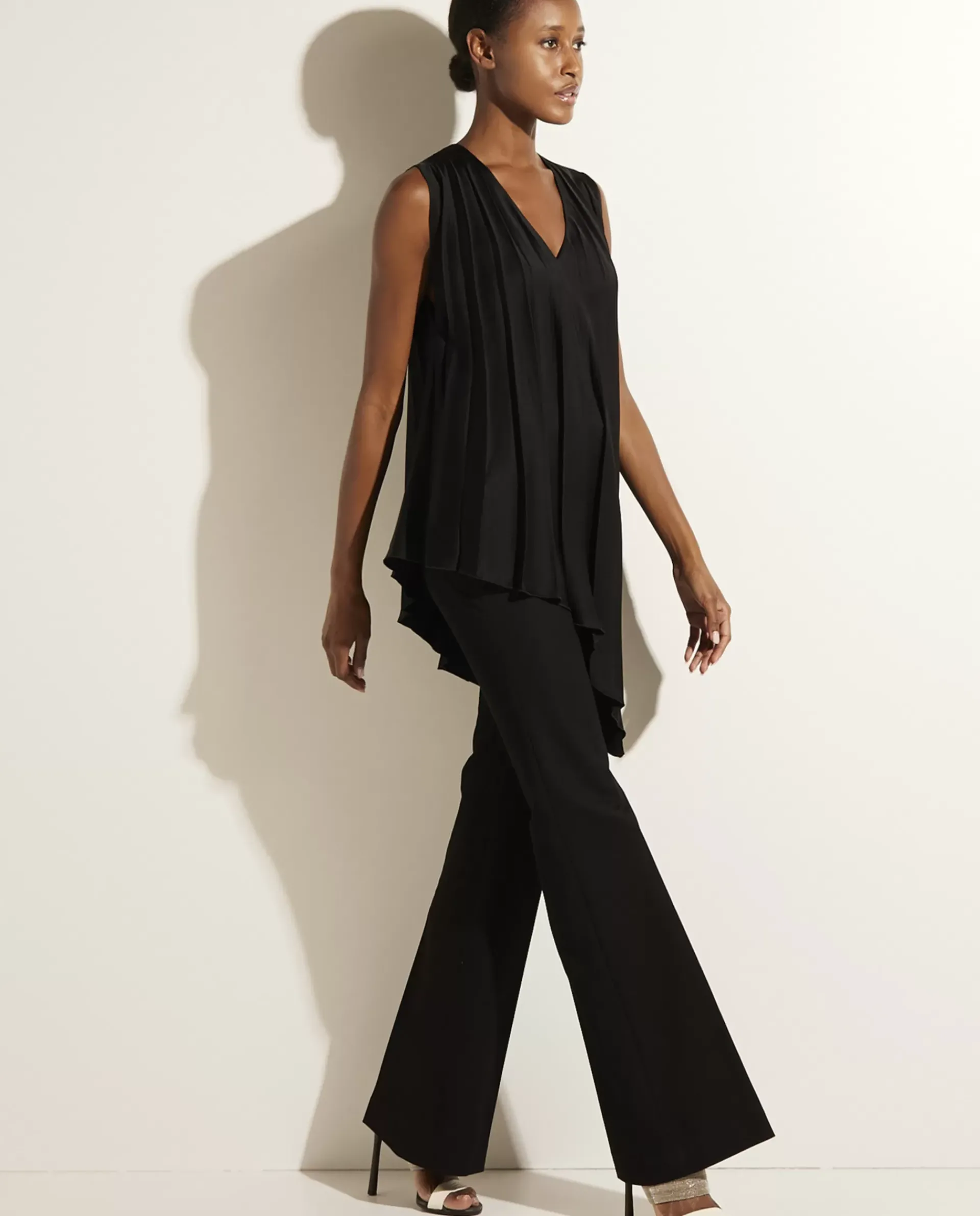 Store Pantalon Met Wijde Pijpen Vrouwen Broeken